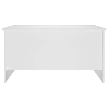 Coffee Table White 80x55,5x41,5 cm Engineered Wood