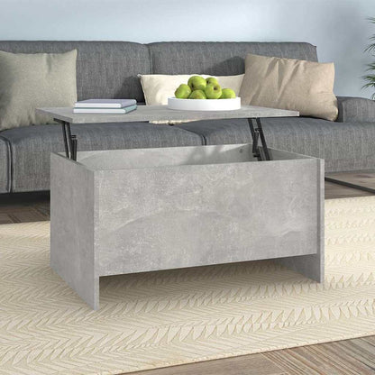 Coffee Table Concrete Grey 80x55,5x41,5 cm Engineered Wood