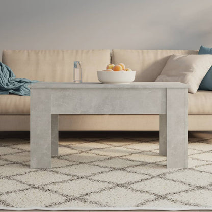 Coffee Table Concrete Grey 101x49x52 cm Engineered Wood