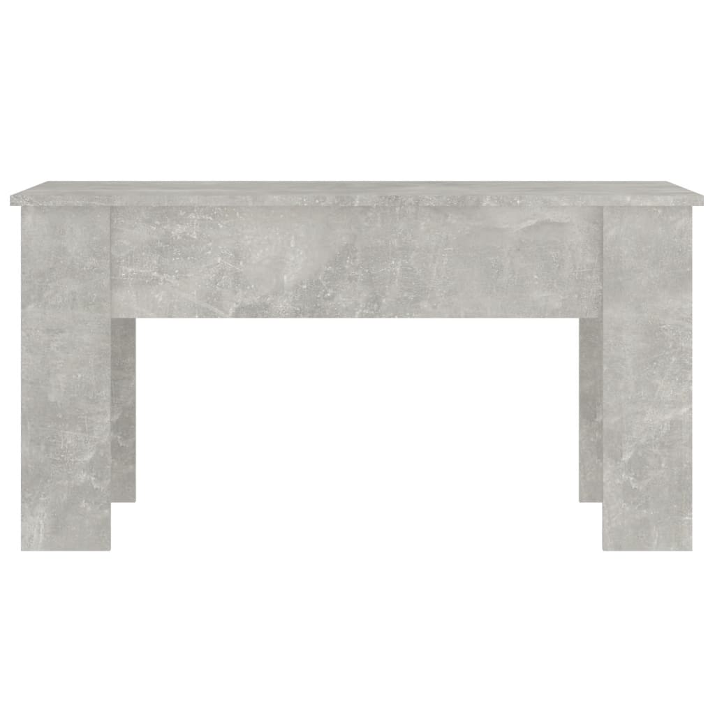 Coffee Table Concrete Grey 101x49x52 cm Engineered Wood