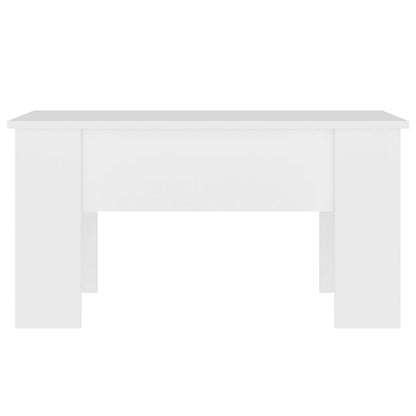 Coffee Table White 79x49x41 cm Engineered Wood