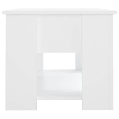 Coffee Table White 79x49x41 cm Engineered Wood