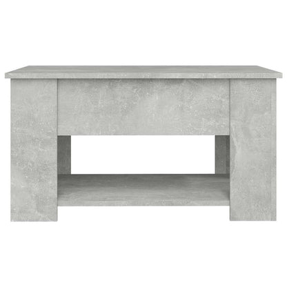 Coffee Table Concrete Grey 79x49x41 cm Engineered Wood