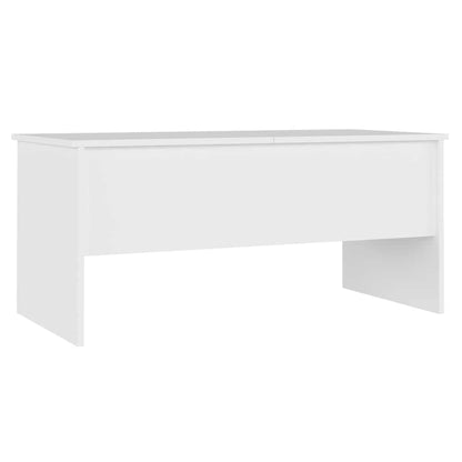 809719 vidaXL Coffee Table White 102x50,5x46,5 cm Engineered Wood