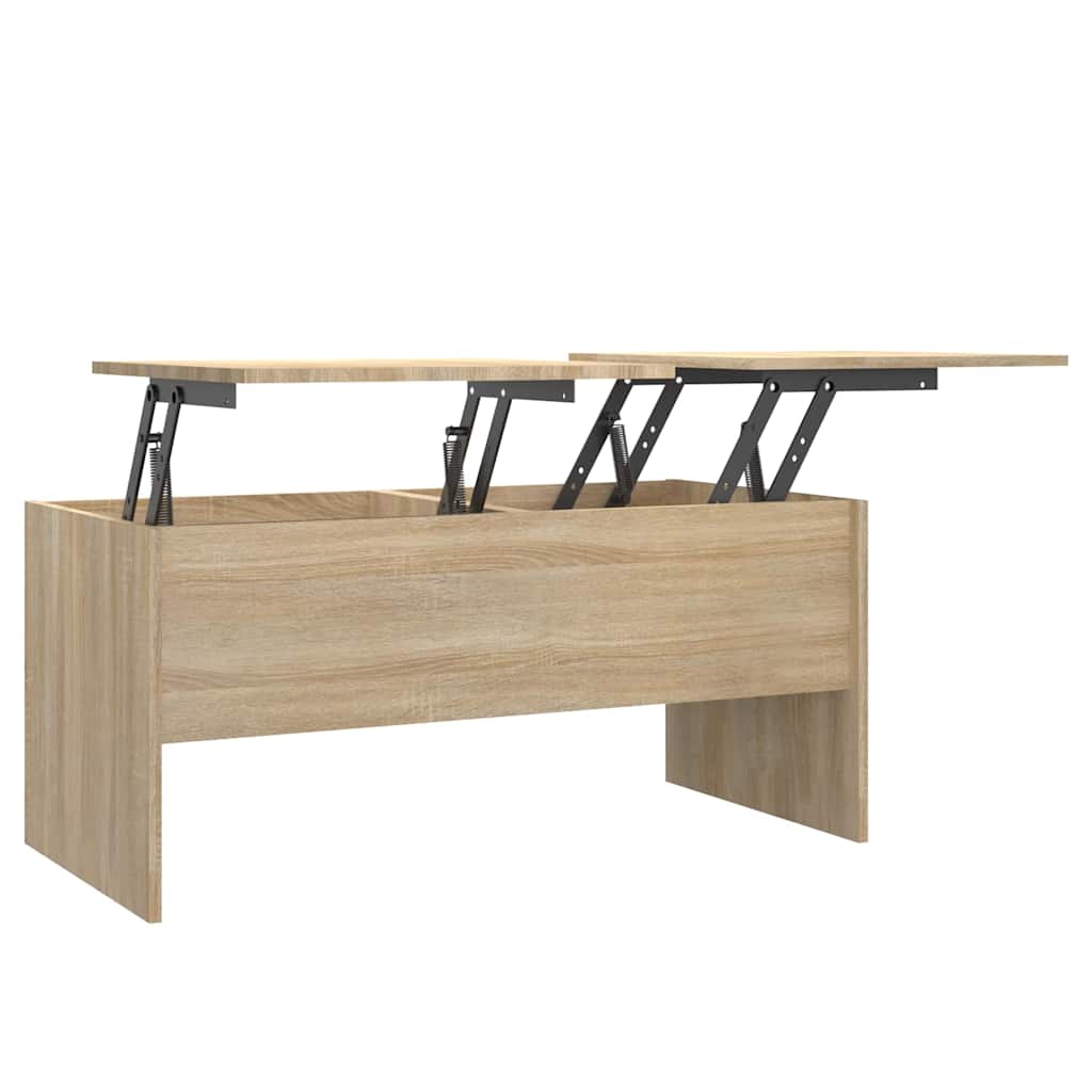 Coffee Table Sonoma Oak 102x50,5x46,5 cm Engineered Wood