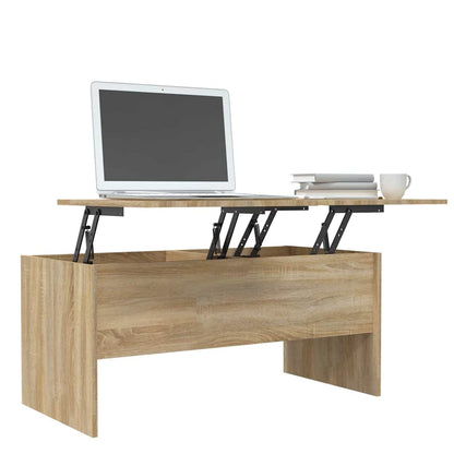 Coffee Table Sonoma Oak 102x50,5x46,5 cm Engineered Wood