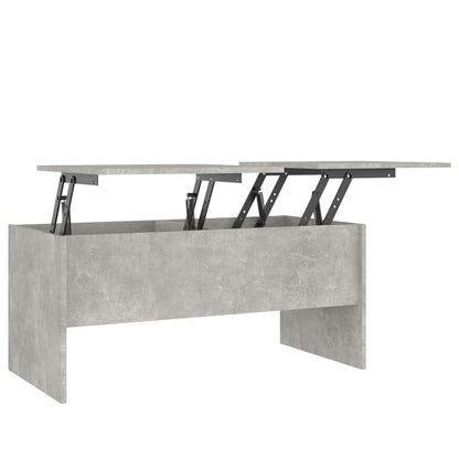 Coffee Table Concrete Grey 102x50,5x46,5 cm Engineered Wood