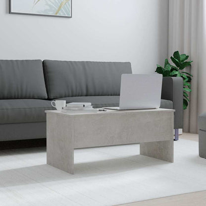 Coffee Table Concrete Grey 102x50,5x46,5 cm Engineered Wood