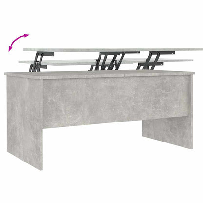 Coffee Table Concrete Grey 102x50,5x46,5 cm Engineered Wood