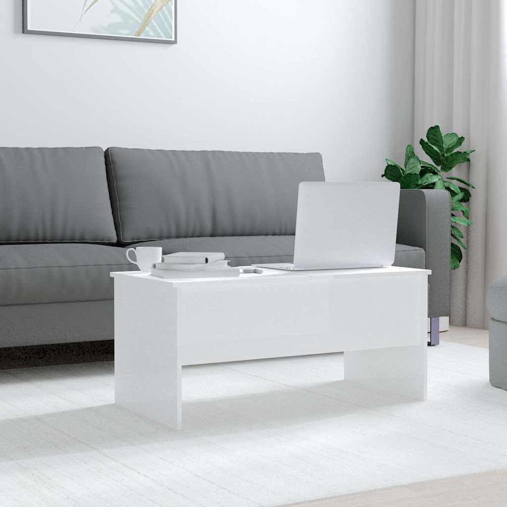 Coffee Table | High gloss white | Engineered wood | Medium | Coffee Table