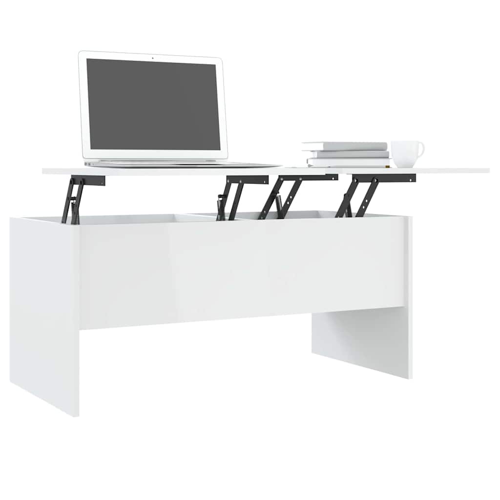 Coffee Table | High gloss white | Engineered wood | Medium | Coffee Table