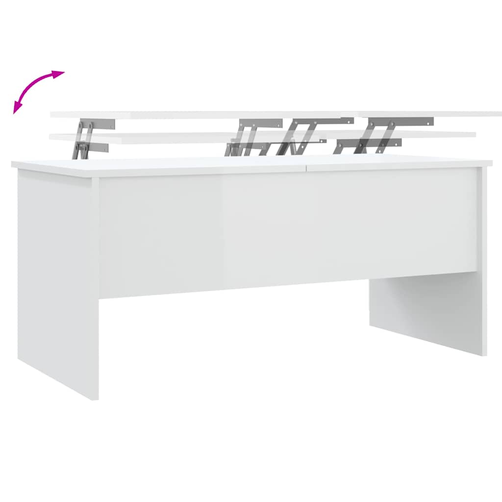 Coffee Table | High gloss white | Engineered wood | Medium | Coffee Table