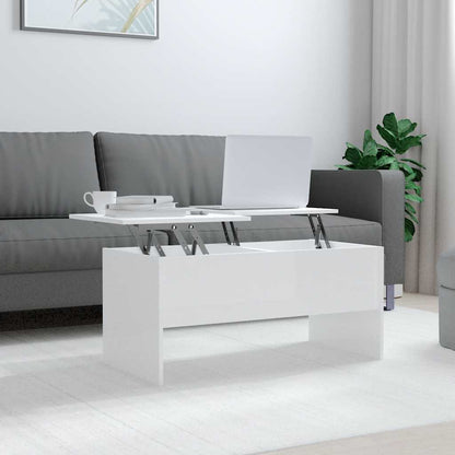 Coffee Table | High gloss white | Engineered wood | Medium | Coffee Table