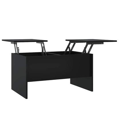 Coffee Table Black 80x50x42,5 cm Engineered Wood