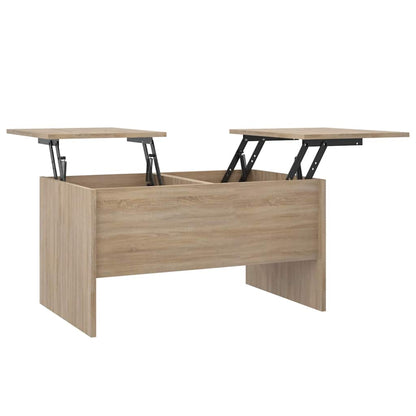 Coffee Table Sonoma Oak 80x50x42,5 cm Engineered Wood