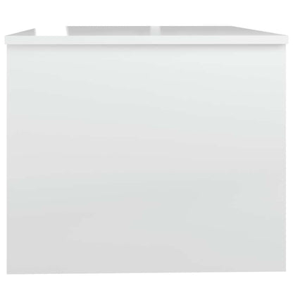 Coffee Table High Gloss White 80x50x42.5 cm Engineered Wood