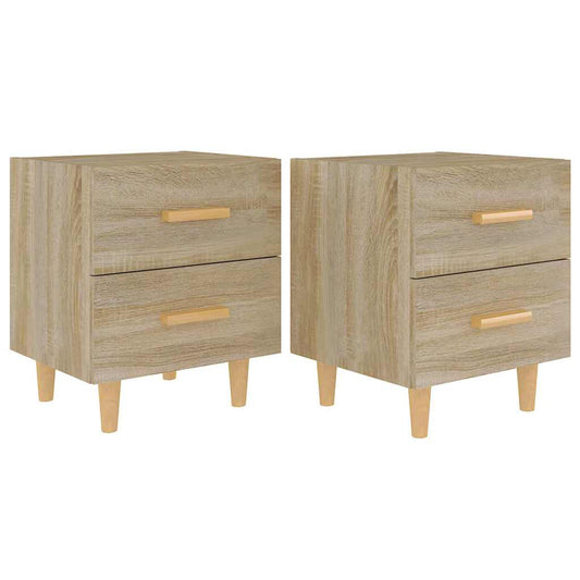 Bed Cabinets 2 pcs Sonoma Oak 40x35x47,5 cm