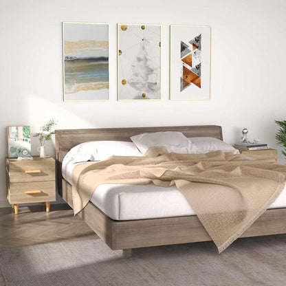 Bed Cabinets 2 pcs Sonoma Oak 40x35x47,5 cm