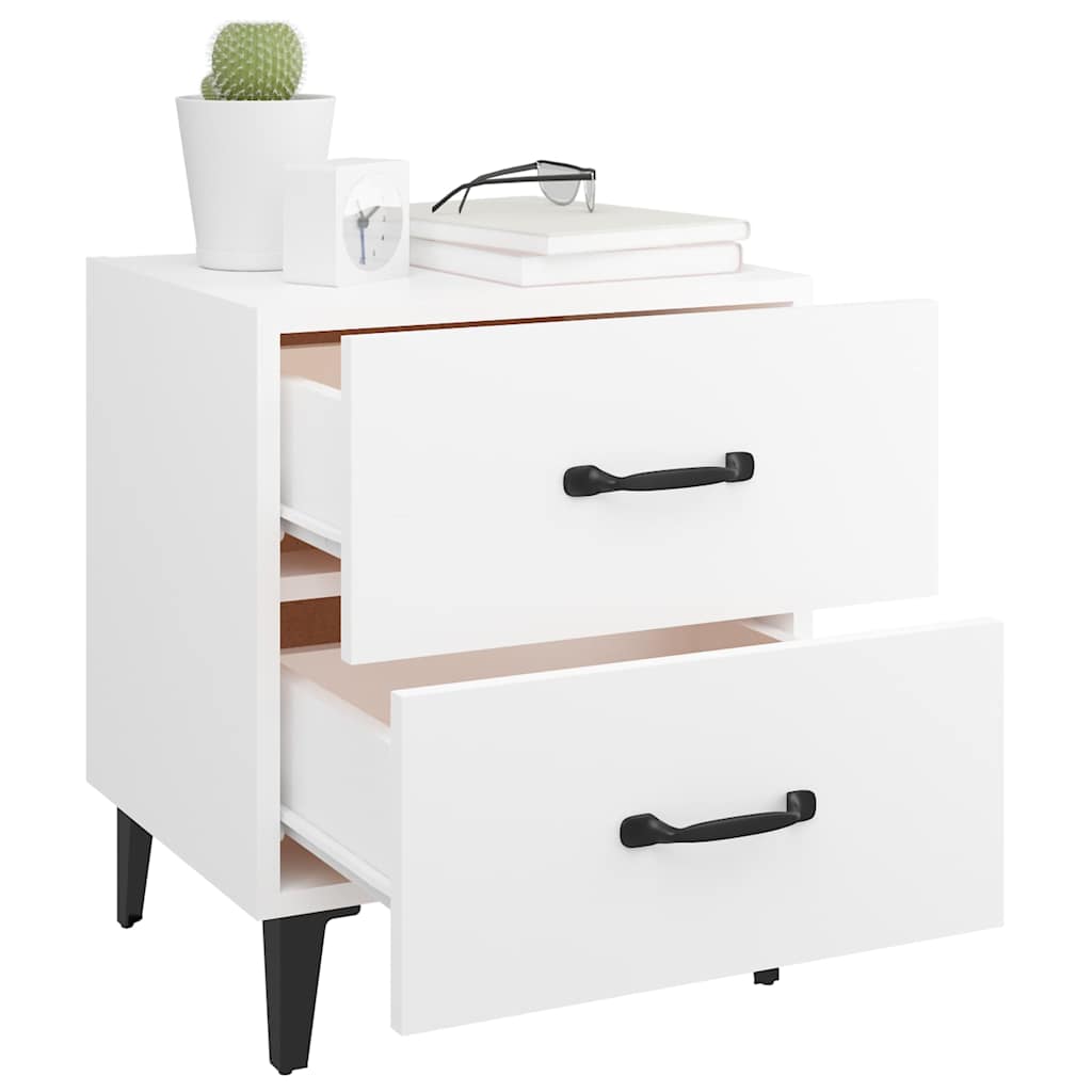 Bedside Cabinets 2pcs White 40x35x47,5 cm