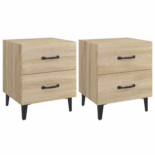 Bedside Cabinets 2 pcs Sonoma Oak 40x35x47,5 cm
