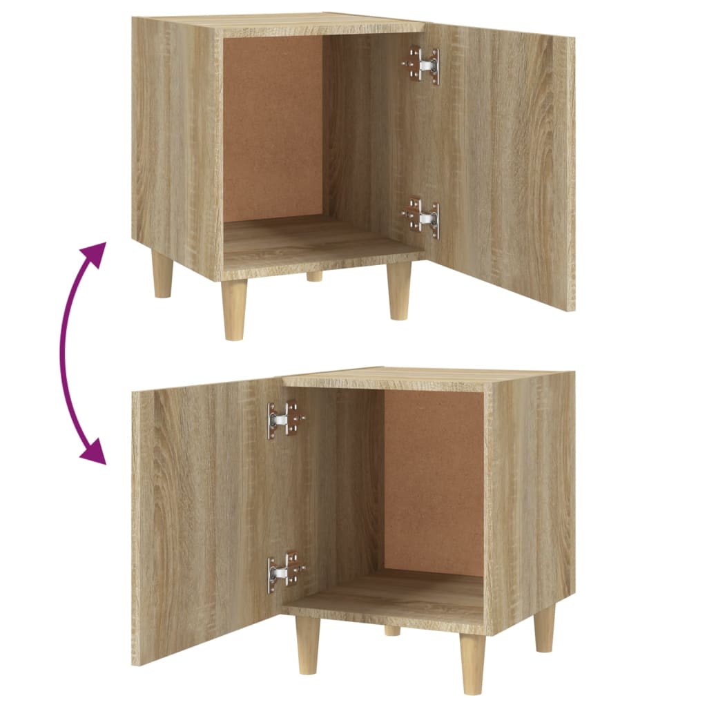 Bedside Cabinet Sonoma Oak Engineered Wood