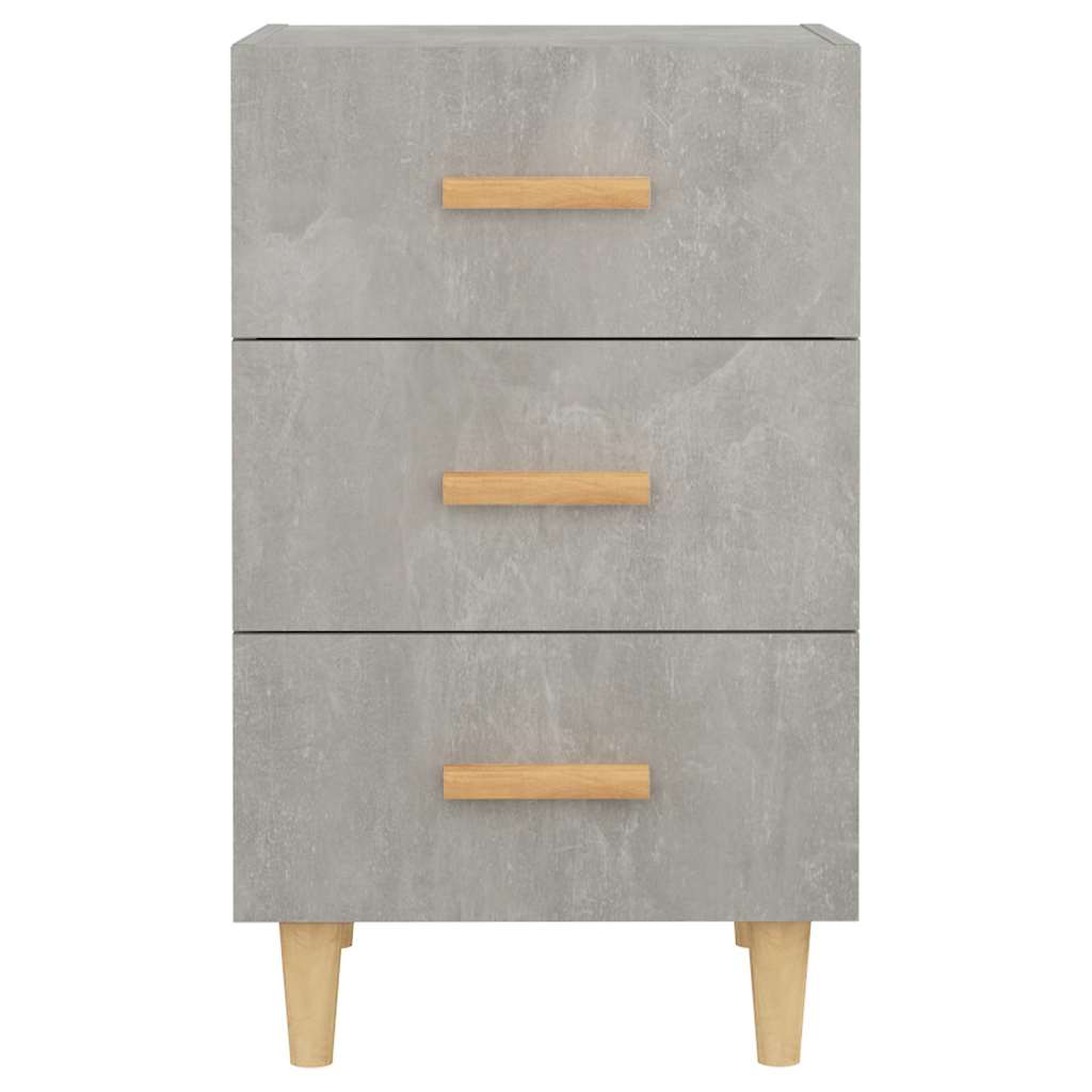 Bedside Cabinet Concrete Grey 40x40x66 cm Engineered Wood
