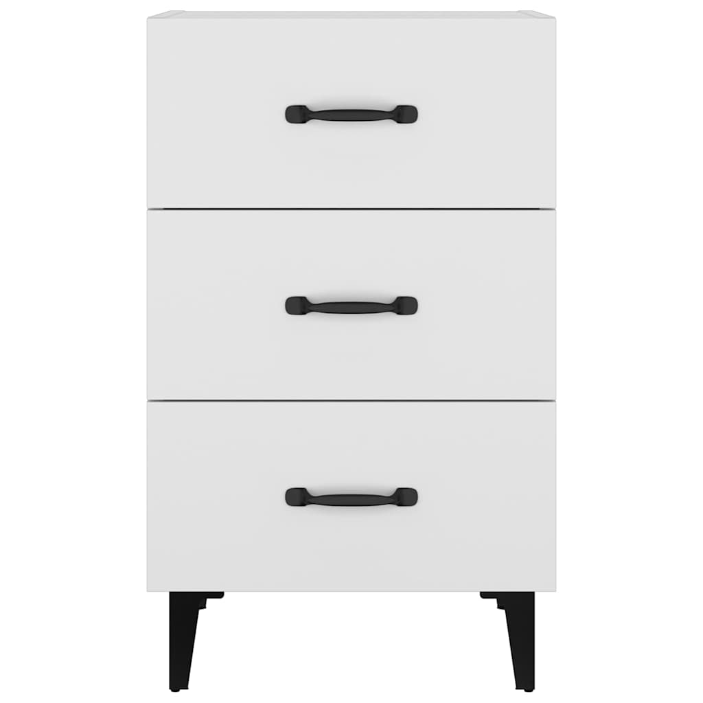 Bedside Cabinet White 40x40x66 cm Engineered Wood