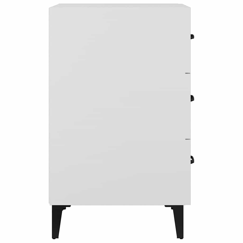Bedside Cabinet White 40x40x66 cm Engineered Wood