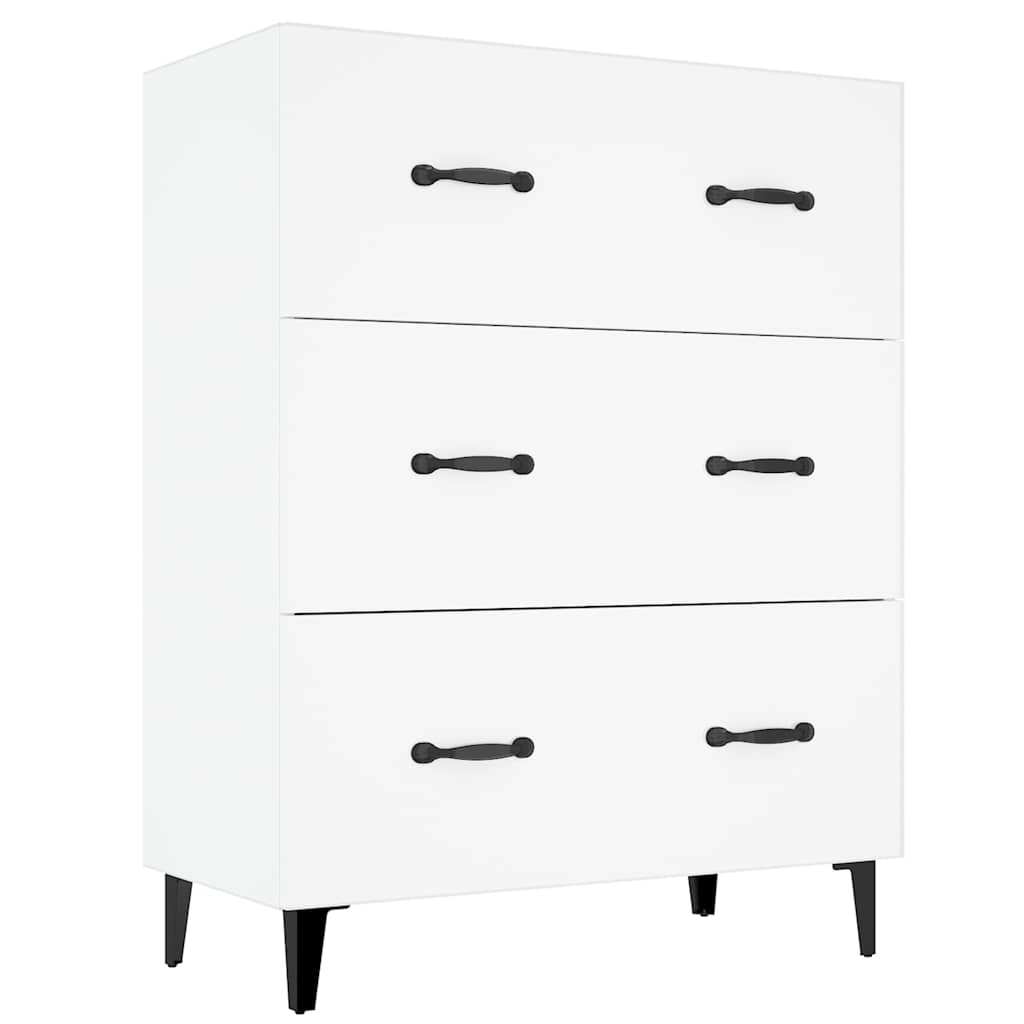 Sideboard White 69,5x34x90 cm Engineered Wood