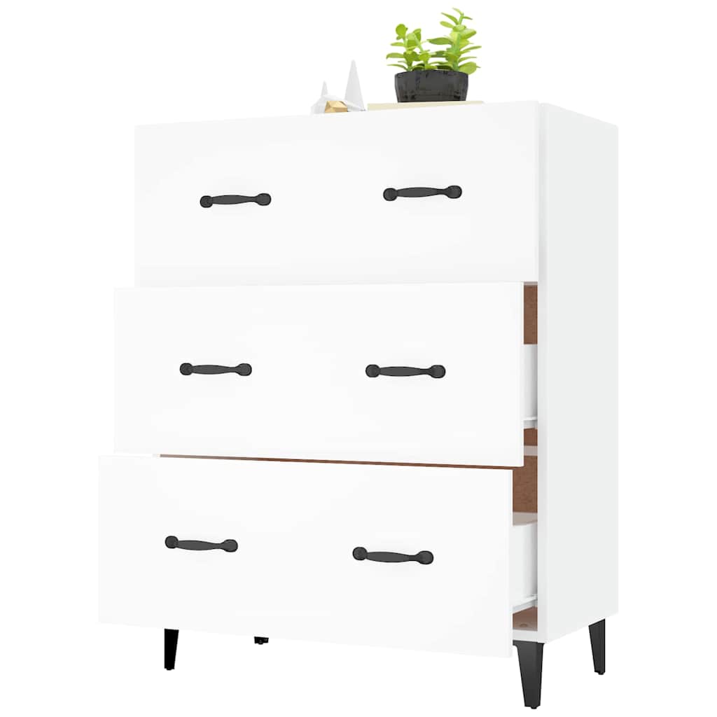 Sideboard White 69,5x34x90 cm Engineered Wood