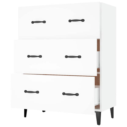 Sideboard White 69,5x34x90 cm Engineered Wood