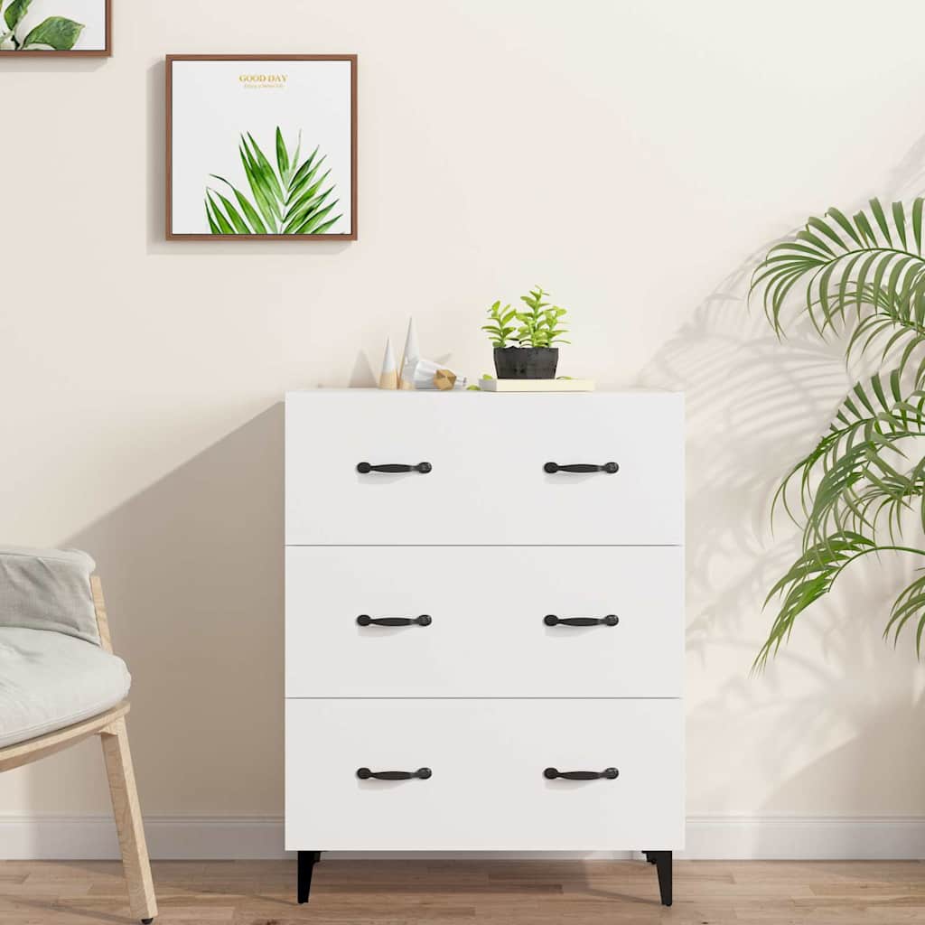Sideboard White 69,5x34x90 cm Engineered Wood