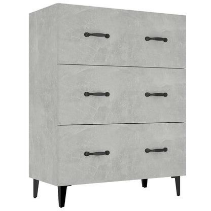 Sideboard Concrete Grey 69,5x34x90 cm Engineered Wood