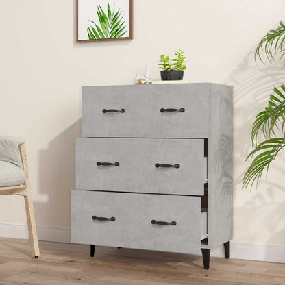 Sideboard Concrete Grey 69,5x34x90 cm Engineered Wood