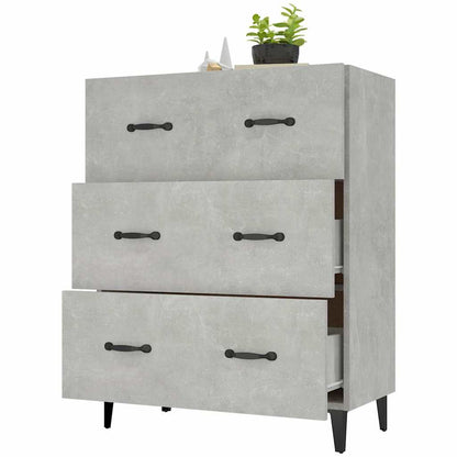 Sideboard Concrete Grey 69,5x34x90 cm Engineered Wood
