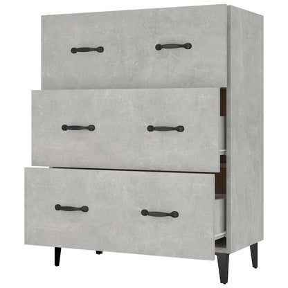 Sideboard Concrete Grey 69,5x34x90 cm Engineered Wood