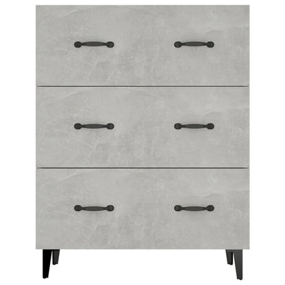 Sideboard Concrete Grey 69.5x34x90 cm Engineered Wood
