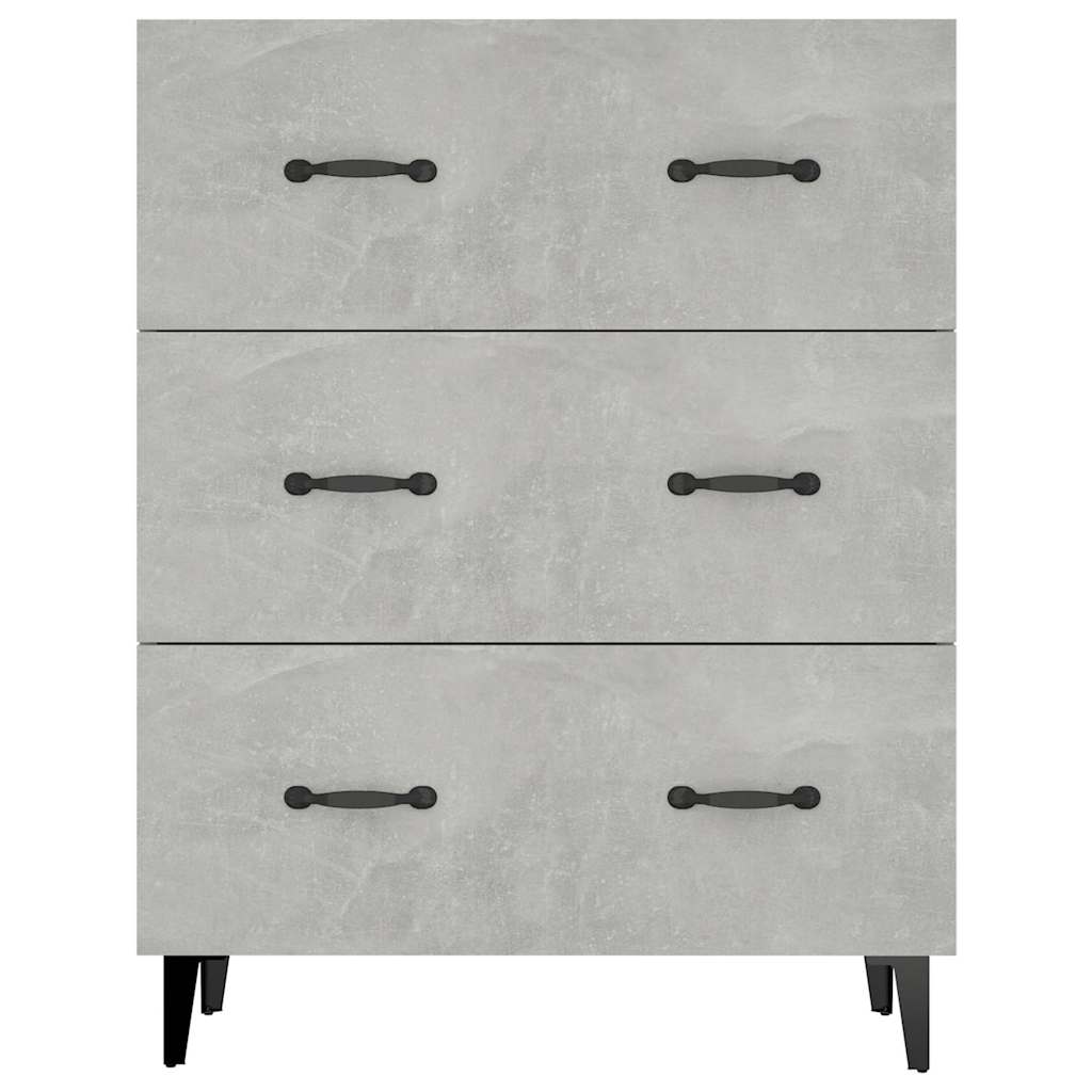 Sideboard Concrete Grey 69,5x34x90 cm Engineered Wood