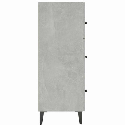 Sideboard Concrete Grey 69,5x34x90 cm Engineered Wood