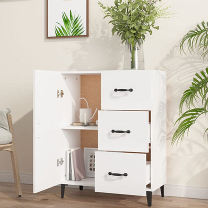 Sideboard White 69.5x34x90 cm Engineered Wood
