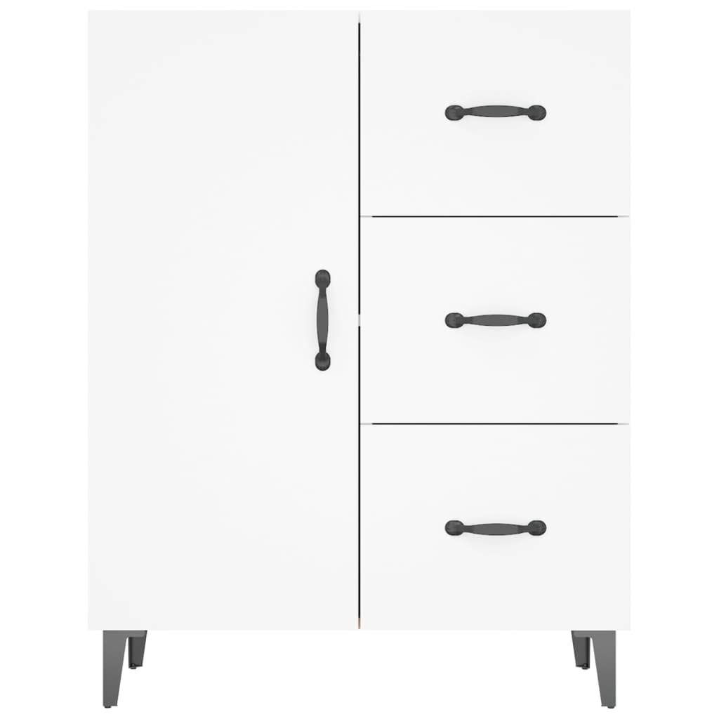 Sideboard White 69.5x34x90 cm Engineered Wood