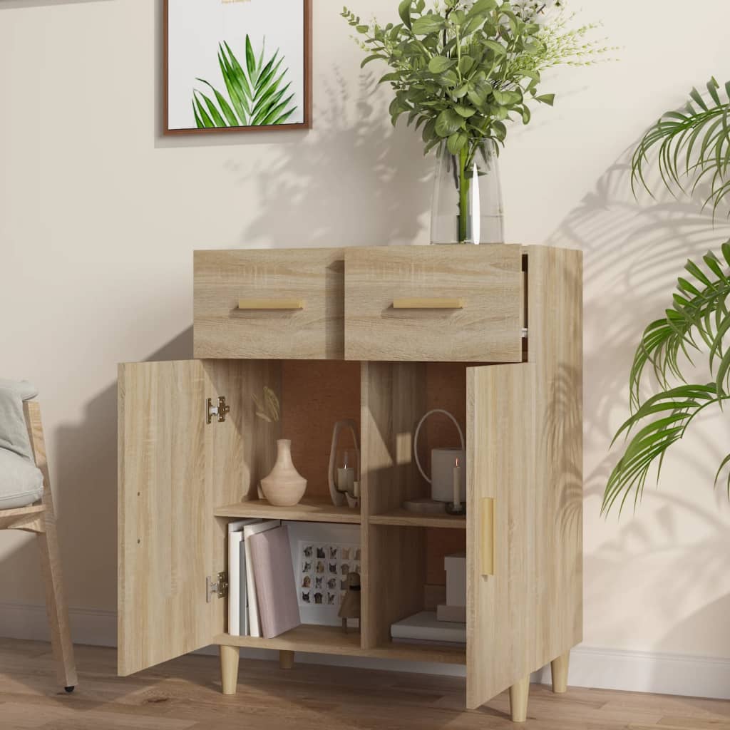 Sideboard Sonoma Oak 69.5x34x90 cm Engineered Wood