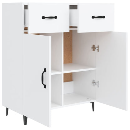 Sideboard White 69.5x34x90 cm Engineered Wood