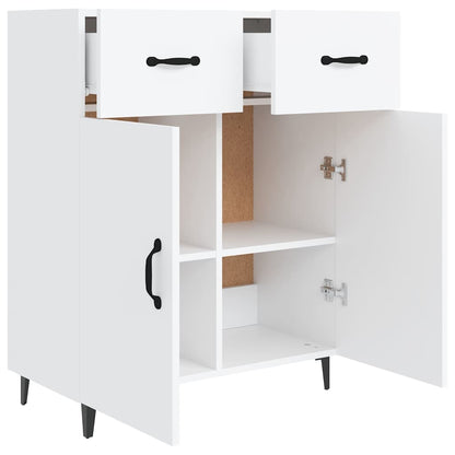 Sideboard White 69,5x34x90 cm Engineered Wood