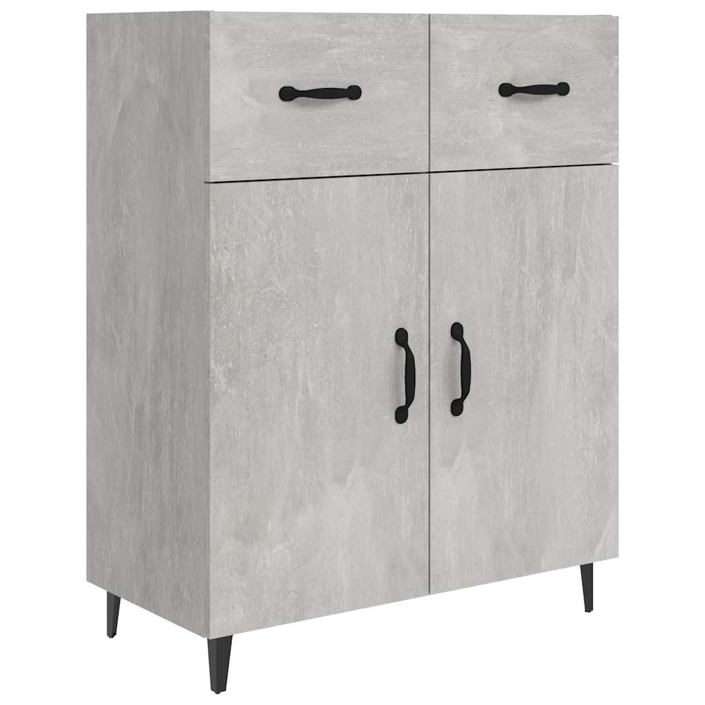 Sideboard Concrete Grey 69,5x34x90 cm Engineered Wood