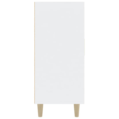 Sideboard White 90x34x80 cm Engineered Wood