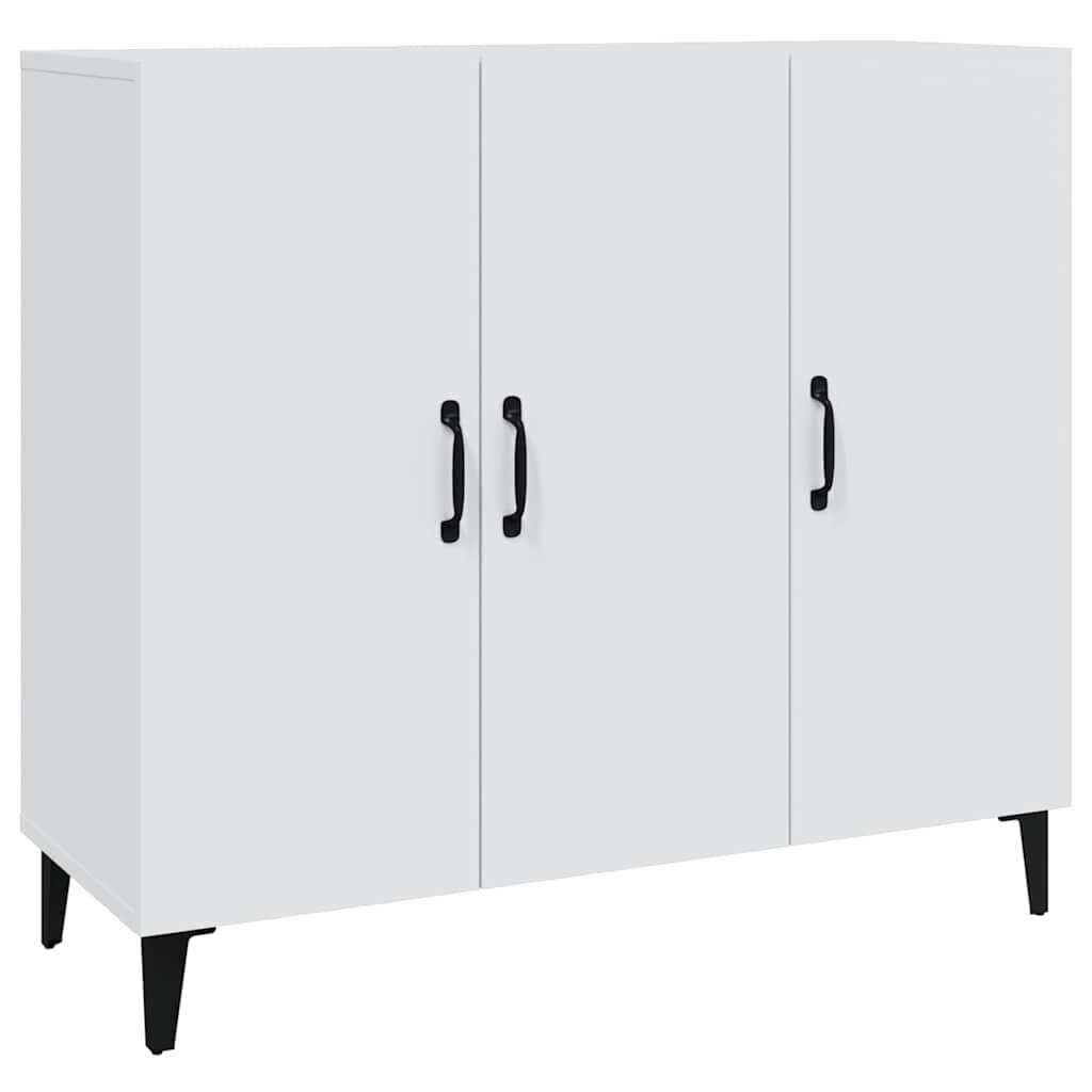 Sideboard White 90x34x80 cm Engineered Wood
