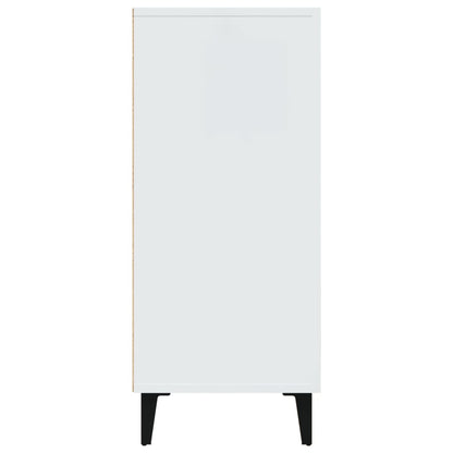 Sideboard White 90x34x80 cm Engineered Wood