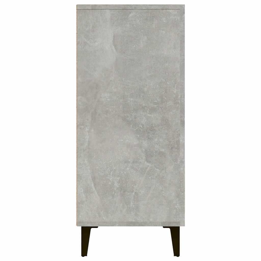 Sideboard Concrete Grey 90x34x80 cm Engineered Wood