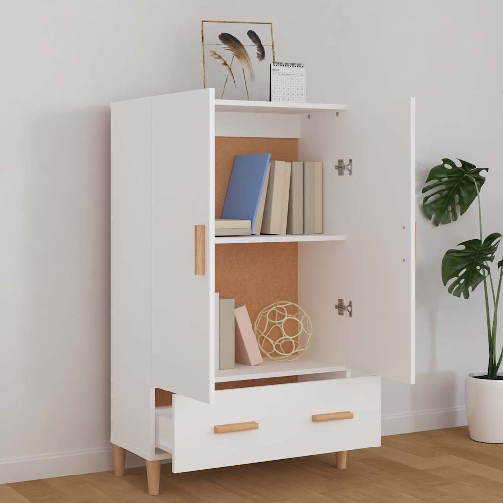 812528 vidaXL Highboard White 70x31x115 cm Engineered Wood